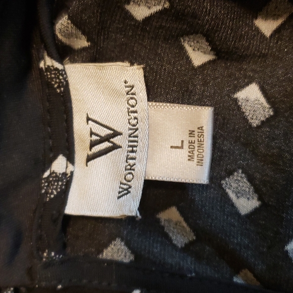 Worthington Layered Blouse Sz L - Picture 6 of 6